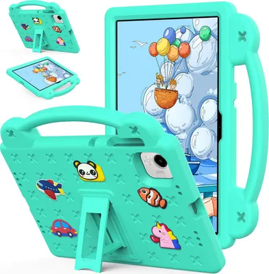 Obrázek produktu pro Ochranné pouzdro pro Honor Pad X9A 11,5 2025, roztomilé dětské pouzdro, odolné proti nárazům s držadlem a stojánkem Zelený