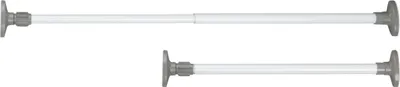 Two adjustable tension rods are shown against a white background.