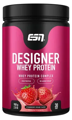 Produktbild von ESN Designer Whey 908g Dose - Strawberry Cream