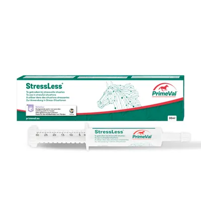 Zdjęcie produktu dla PrimeVal Stressless Paste dla koni - uspokajający suplement paszowy na stresujące sytuacje - 30 ml