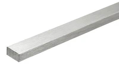 Edelstahl Flachstange 5x10x100 mm, 2 Stück, gebürstet
