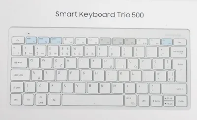 Produktbild von Samsung Smart Keyboard Trio 500, Kabellos, Bluetooth, QWERTY, Weiß