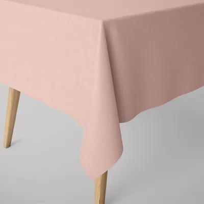 Produktbild von SCHÖNER LEBEN. Tischdecke Leinenlook uni rosa verschiedene Größen Größe 110x110cm