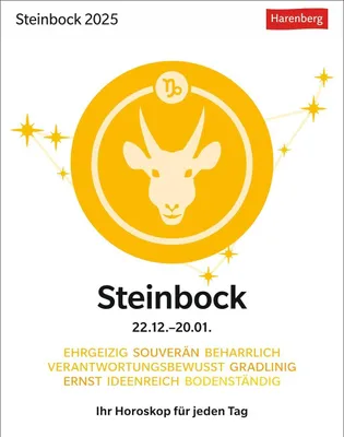 Produktbild von Steinbock Sternzeichenkalender 2025 - Tagesabreißkalender - Ihr Horoskop für jeden Tag