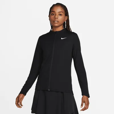 Immagine prodotto di Giacca da golf Nike Dri-FIT con zip integrale da donna, nera