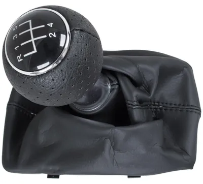 Produktbild von Audi A4 B6 00-04 Schwarzer Schaltknauf + Schwarze Schaltmanschetten