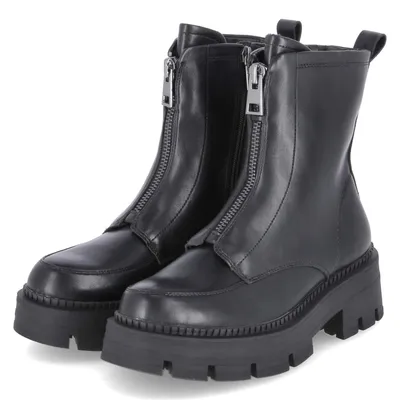 Produktbild von Tamaris Damen Combat Boots/ Stiefeletten Schwarz Kunstleder - vegan Größe: 38