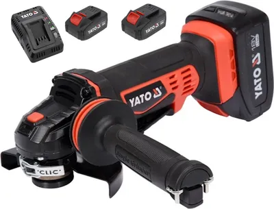 Obrázek produktu pro Yato YT-82826 úhlová bruska 125 mm 18 V černá, červená