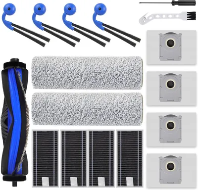 Produktbild von T80S Omni Zubehör für Ecovacs Deebot X9 Pro Omni/X11 Pro Omni/T80S Omni Staubsauger,1 Hauptbürste, 2 Rolle Wischtücher,4 Seitenbürsten,4 HEPA-Filter,4 Staubbeutel,1 Reinigungswerkzeug