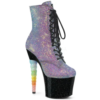 Produktbild von UNICORN-1020G Damen Booties von Pleaser, Lila-Blau EU 35, US 5