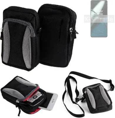 Produktbild von K-S-Trade Holster Schutz Hülle kompatibel mit OnePlus 11 Handy Hülle Gürteltasche Umhängetasche mit Zusatzfach schwarz