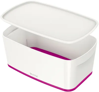 Produktbild von Organizér Leitz MyBox, s víkem, velikost S, bílo-růžový