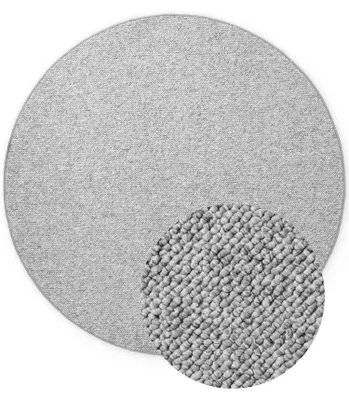 Produktbild von Hanse Home Wolly Woll-Optik Teppich Rund Wolly Grau