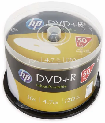 Image de HP DVD+R, Inkjet Printable, DRE00026WIP-3, 4.7GB, 16x, spindle, 50-pack, 12cm, do archiwizacji danych