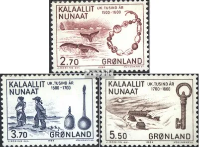 Produktbild von Briefmarken Dänemark - Grönland 1984 Mi 148-150 (kompl.Ausg.) postfrisch Besiedelung