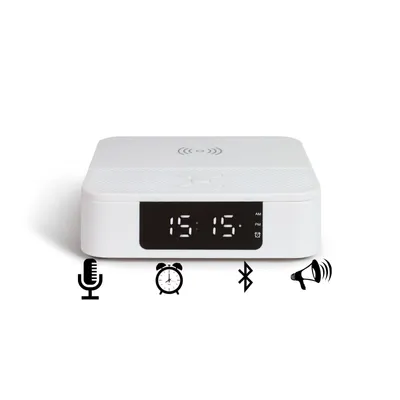 Produktbild von Radiowecker mit bluetooth-lautsprecher + induktionsladegerät Livoo TES235