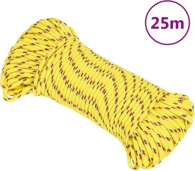 Image de 2025 cloris corde de bateau jaune 4 mm 25 m polypropylène - Jardinage & Bricolage Sale2465274 1parcel