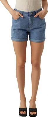 Image de Short ample VMZURI pour femme 10279493 Denim bleu moyen, M