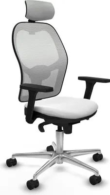 Immagine prodotto di Sedia da ufficio con poggiatesta Piqueras y Crespo 3D086N2 Bianco