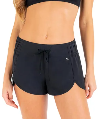 Imagen del producto de Pantalón de surf para mujer Hurley Aquas Solid, de 2,5 pulgadas, color negro, talla S