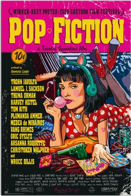Produktbild von Erik Editores Pop Fiction Plakat Mehrfarbig Mehrfarbig One Size