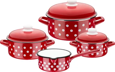 Produktbild von Kochtopf-Set Pünktchen 4-tlg.