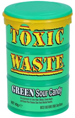 Produktbild von Toxic Waste Green Sour Candy 42g