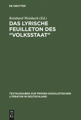 Produktbild von Das Lyrische Feuilleton des "Volksstaat"