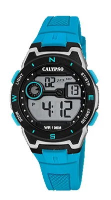 Produktbild von Calypso Herren Digital Uhr Sport Kautschuk Armbanduhr hellblau UK5853/1