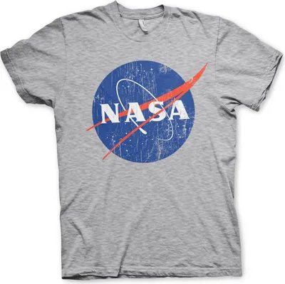 Produktbild von NASA Washed Insignia T-Shirt - XX-Large - Heather-Grey