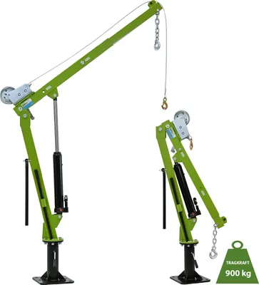 Produktbild von Pickup Kran Stahl Tragkraft 900 kg 360° drehbar mit Seilwinde hydraulischer Heber Ladekran Hebekran