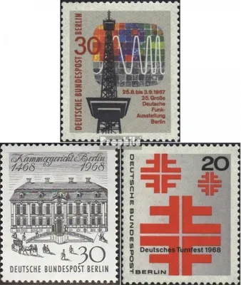 Produktbild von Briefmarken Berlin (West) 1967 Mi 309,320,321 (kompl.Ausgaben) postfrisch Funkausstellung