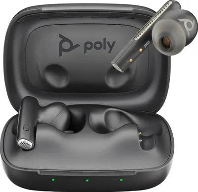Immagine prodotto di Poly Voyager Free 60 UC - Cuffie true wireless con microfono - in-ear - Bluetooth - cancellazione attiva del rumore - adattatore USB-C via Bluetooth - Nero carbone -  Zoom