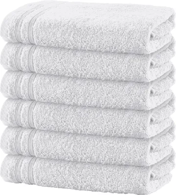 Produktbild von Erwin Müller Badetuch Heidelberg" 6er-Pack weiß 100x150 cm"