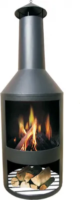 Obrázok produktu pre Terasové kachle HEAT 130 cm - Terasové kachle na záhradu - Vonkajšie ohnisko a sud na oheň - Tradičné ohnisko so zásobníkom dreva - Záhradný oheň odolný voči poveternostným vplyvom - 130x45x45 cm