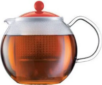 Produktbild von Bodum Teebereiter Glas Kunststoff 1,0L Rot A1830-XYB-Y16-2