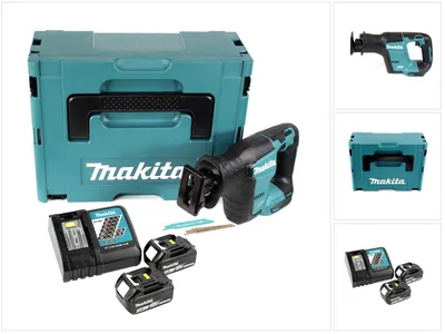 Obrázok produktu pre Akumulátorová príklepová píla Makita DJR 188 RFJ 18 V bezkartáčová príklepová píla v Makpac + 2x 3,0 Ah batéria + nabíjačka