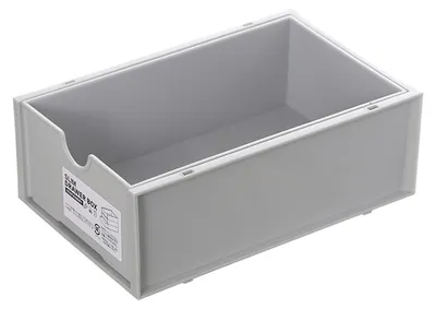 Obrázek produktu pro Kancelářská úložná krabička, plastová, na stůl, organizér na kosmetiku, psací potřeby, se zásuvkou, šedá