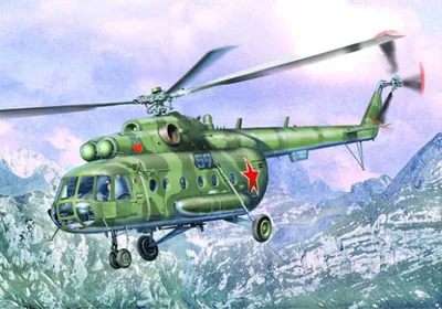 Productafbeelding van Trumpeter model van een Mil Mi-8MT/Mi-17 Hip-H helikopter, schaal 1:35, artikelnummer 05102