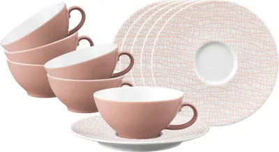 Produktbild von Seltmann Weiden Life Fashion Teetasse mit Untertasse 140 ml 6er Set - Posh Rose