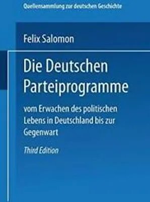 Produktbild von Die Deutschen Parteiprogramme