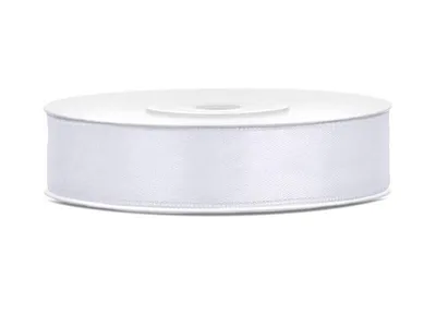 Produktbild von Satinband 12 mm/25 m Weiß Party Deko