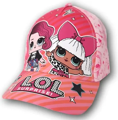 Produktbild von LOL Surprise Kinder Baseball Kappe Rosa / Weiß 52 oder 54 cm – Rosa / 52 cm