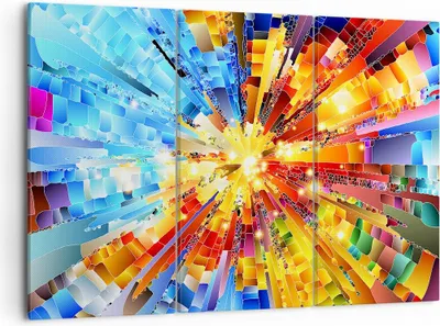 Produktbild von Bild auf Leinwand - Leinwandbild - Abstraktion modern - 105x70cm - Wand Bild - Wanddeko - Leinwanddruck - Bilder - Kunstdruck - Wanddekoration - Leinwand bilder - Wandkunst - CE105x70-3982