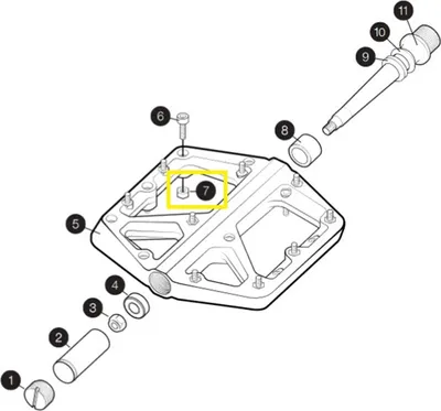 Produktbild von Crankbrothers Pin Lock Nut, Stamp V1, Level 1