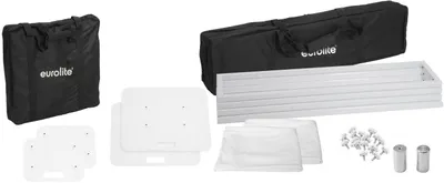 Zdjęcie produktu dla EUROLITE 2x Stage Stand 150cm inkl. Cover und Tasche, weiß (32000070)