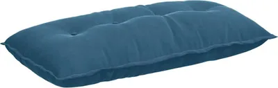 Image de vidaXL Coussin dorsal bleu 100 x 50 cm tissu velours côtelé