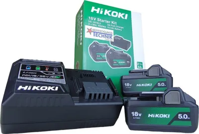 Produktbild von Hikoki 18V 5.0Ah Bsl1850Ma 2Szt. Akku-Pack + Uc18Ysl3 Wkz Ladegerät