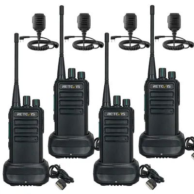 Imagen del producto de Walkie-talkie PMR446 - 16 canales - Batería de 1100 mAh - Resistente al agua - Color