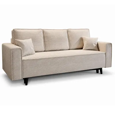 Produktbild von Schlafsofa Cordstoff - LUX 225 cm - Sofa mit schlaffunktion und Bettkasten